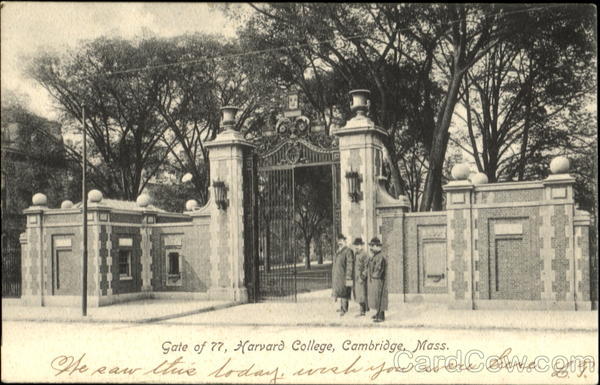 Gate Of 77, Harvard College Cambridge Massachusetts