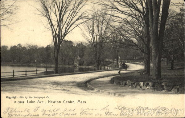 Lake Ave Newton Centre Massachusetts