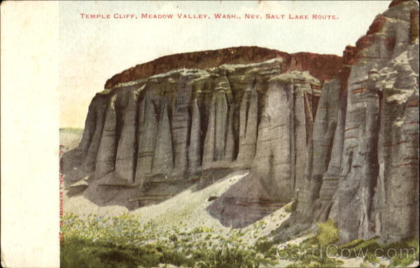 Temple Cliff, Nev. Salt Lake Route Meadow Valley California