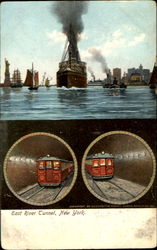 East River Tunnel New York City, NY Postcard Postcard