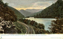 Indian Bluff On The French Broad River Asheville, NC Postcard Postcard