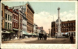 Main Street And Market Square Postcard