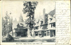 Rear View Tahoe Tavern, Lake Tahoe California Postcard Postcard