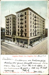 Angelus Hotel Los Angeles, CA Postcard Postcard