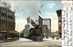 N. Y. Central Train Syracuse, NY Postcard Postcard
