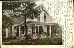 The Home Of Miss Lizzie L. Johnson Postcard