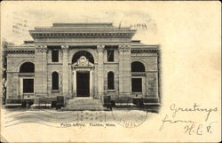 Public Library Taunton, MA Postcard Postcard