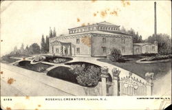 Rosehill Crematory Linden, NJ Postcard Postcard