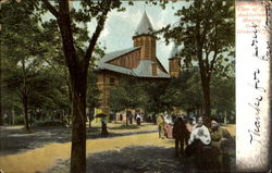 At The Close Of An Auditorium Meeting Postcard