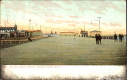 On The Board Walk Asbury Park, NJ Postcard Postcard