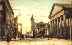 George Street New Brunswick, NJ Postcard Postcard