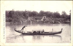 Lake Scene, Central Park Postcard