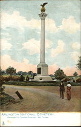 Monument To Spanish-American War Heroes At Arlington Virginia Postcard Postcard