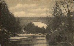 Echo Bridge Newton, MA Postcard Postcard