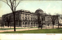Library And Museum Building Postcard
