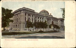 Public Library And Museum Postcard