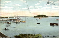 The Wharf, Onset Bay Scenic, MA Postcard Postcard