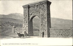 The Arch Northern Entrance, Yellowstone Park Postcard
