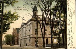 City Hall And Armory Elmira, NY Postcard Postcard