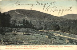 Uncanoonuc Mountains And Inclined Railway Manchester, NH Postcard Postcard