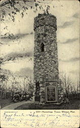 Norembega Tower Weston, MA Postcard Postcard