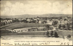 Looking North From The Northfield East Northfield, MA Postcard Postcard