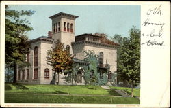 College Library, Amherst College Massachusetts Postcard Postcard