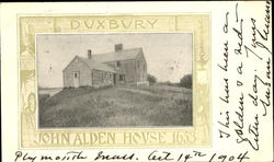 John Alden House Duxbury, MA Postcard Postcard
