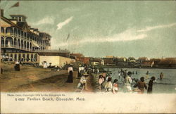 Pavilion Beach Postcard