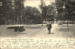 Hampton Park Holyoke, MA Postcard Postcard