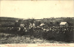 View From Stoddard's Field Marshfield Hills, MA Postcard Postcard