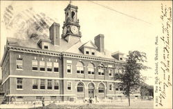 New High School Webster, MA Postcard Postcard