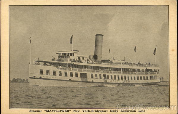 Steamer “Mayflower” New York-Bridgeport Daily Excursion Line