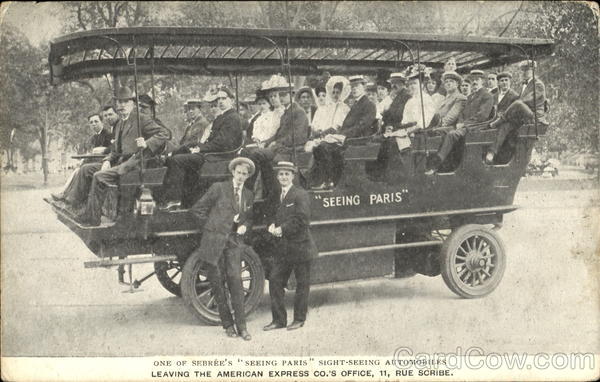 One Of Sebree's “Seeing Paris” Sight-Seeing Automobiles France