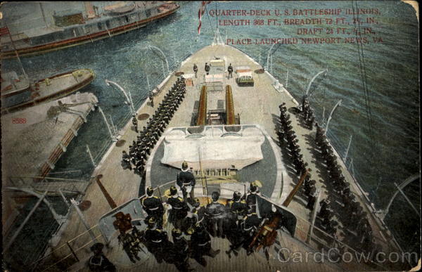 Quarter-Deck U. S. Battleship Illinois Battleships