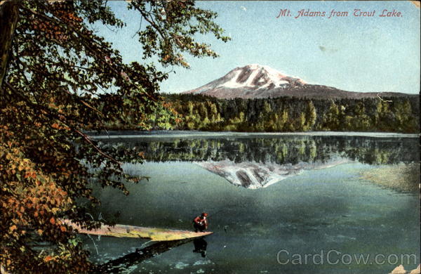 Mt. Adams From Trout Lake Washington