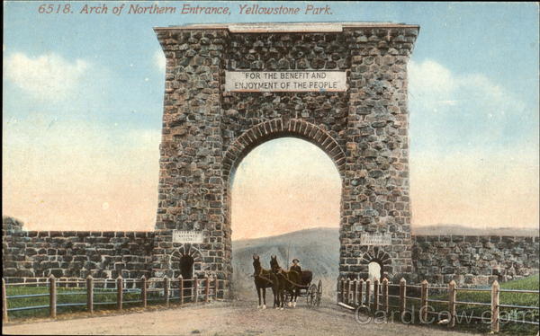 Arch Of Northern Entrance, Yellowstone Park Yellowstone National Park