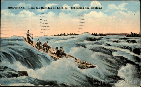 Shooting The Rapids Montreal PQ Canada Quebec