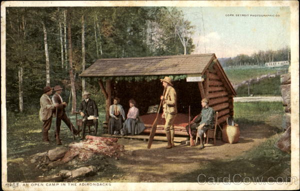 An Open Camp In The Adirondacks New York