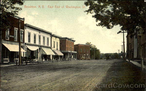 East End Of Washington St Brushton New York