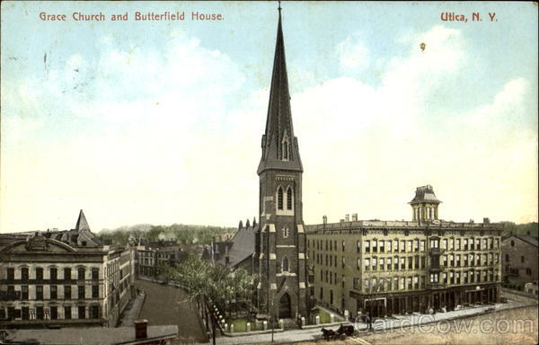 Grace Church And Butterfield House Utica New York