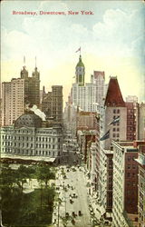 Broadway Downtown Postcard