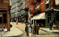 Scene In Chinatown New York City, NY Postcard Postcard