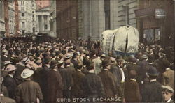 Curb Stock Exchange Postcard