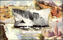 Niagara Falls In Winter Postcard