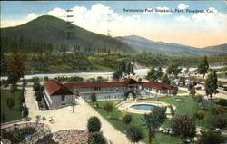 Swimming Pool, Brookside Park Postcard