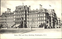 State War And Navy Building Postcard