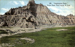 Inspiration Peak, Cedar Pass, Bad Lands Scenic, SD Postcard Postcard