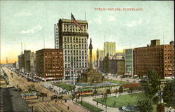 Public Square Cleveland, OH Postcard 