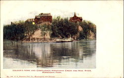Soldier's Home And Confluence Minnehaha Creek And Miss. River, Minnehaha Park Postcard